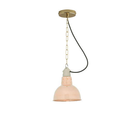 7165 Spun Reflector with Cord Grip Lamp holder Polished Copper | Suspensions | Original BTC
