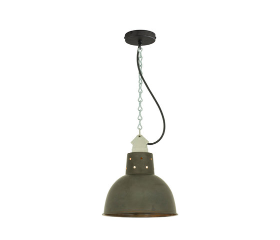 7165 Spun Reflector with Suspension Lamp holder Weathered Copper | Pendelleuchten | Original BTC