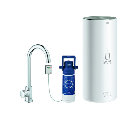 GROHE Red Mono Pillar tap and L size boiler | Kitchen taps | GROHE