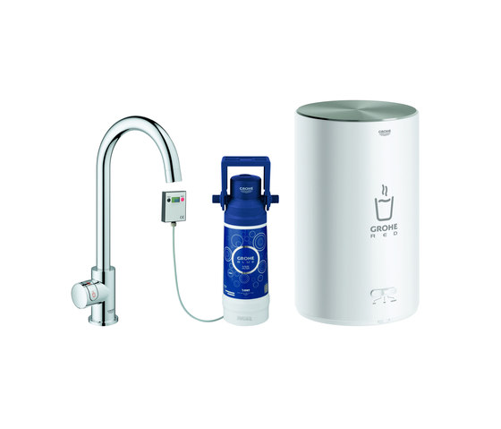 GROHE Red Mono Pillar tap and M size boiler | Robinetterie de cuisine | GROHE