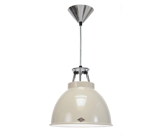 Titan Size 1 Pendant Light, Putty Grey/White Interior | Lámparas de suspensión | Original BTC