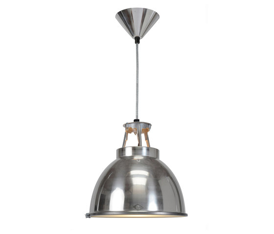 Titan Size 1 Pendant Light, Natural Aluminium with Etched Glass | Suspended lights | Original BTC