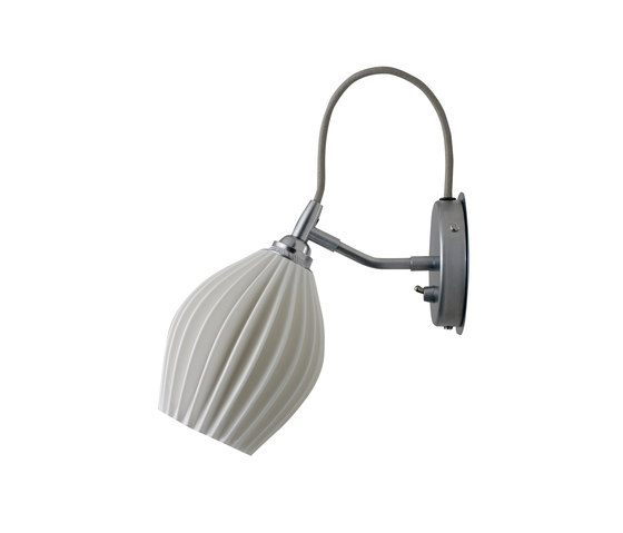 Fin Wall Light, Grey Braided Cable | Appliques murales | Original BTC