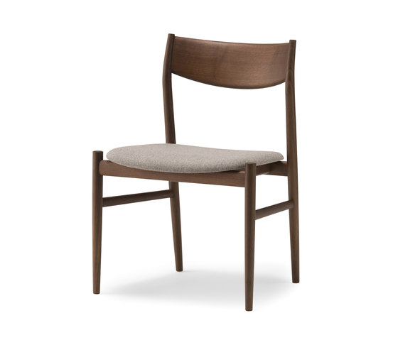 KAMUY Armless Chair upholstered seat | Sedie | Conde House