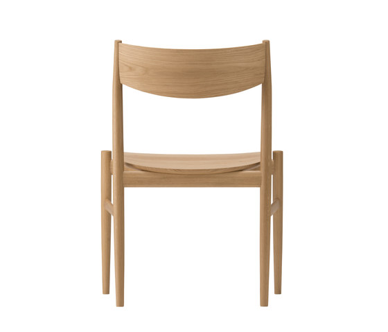 KAMUY Armless Chair wood seat | Sillas | Conde House
