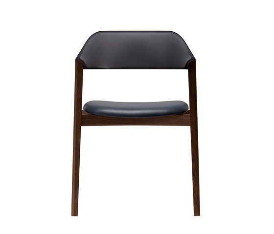 TEN Armchair Black Resin Back upholstered seat | Stühle | Conde House