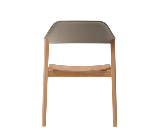TEN Armchair Upholstered Back wood seat | Sillas | Conde House