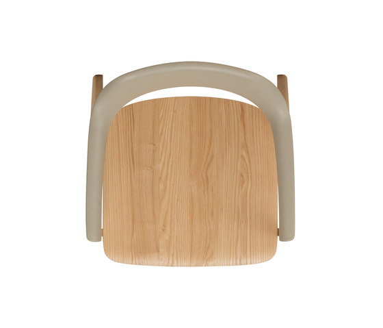 TEN Armchair Upholstered Back wood seat | Sedie | Conde House