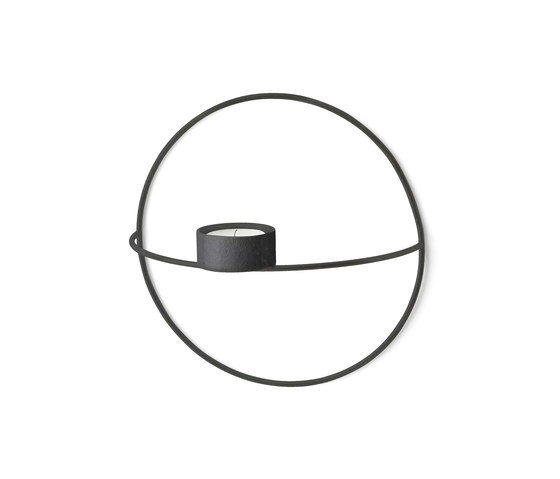 POV Circle Tealight Holder | S Black | Candlesticks / Candleholder | Audo Copenhagen