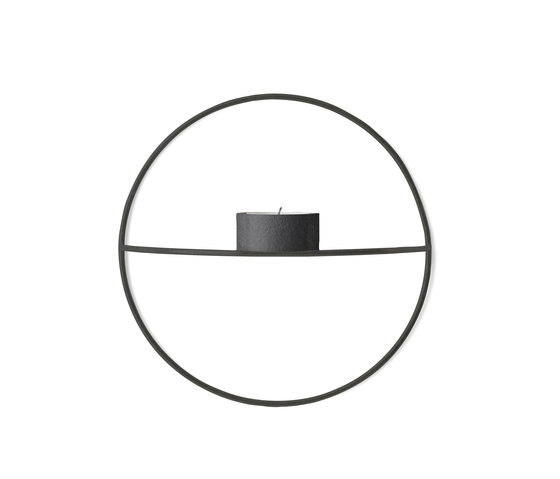 POV Circle Tealight Holder | S Black | Bougeoirs | Audo Copenhagen