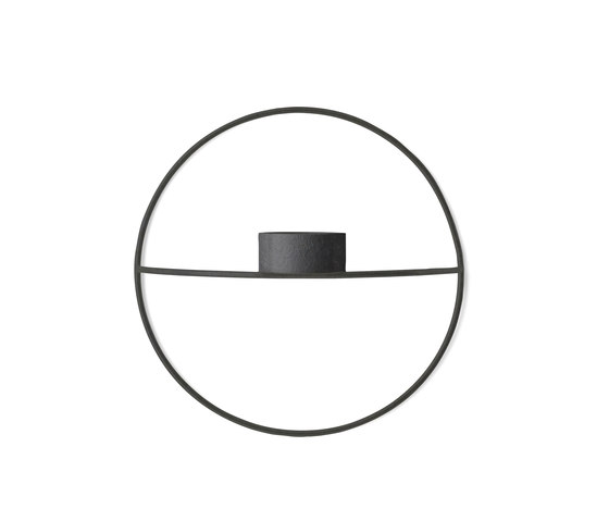 POV Circle Tealight Holder | S Black | Candlesticks / Candleholder | Audo Copenhagen