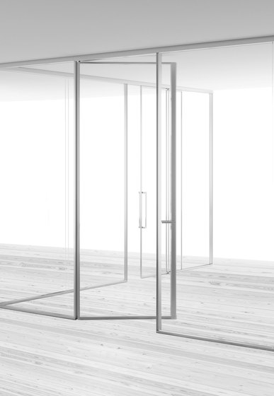 A65 Glass wall partition with hinged door |  | ALEA