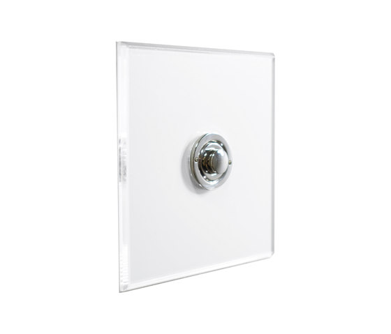 Invisible Lightswitch® with Nickel Silver button dimmer | Push-button switches | Forbes & Lomax