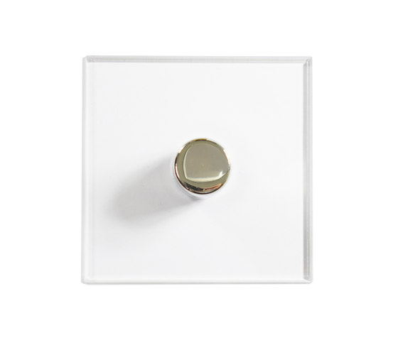 Invisible Lightswitch® with Nickel Silver rotary dimmer | Rotary switches | Forbes & Lomax