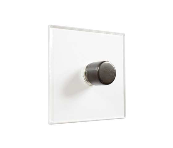 Invisible Lightswitch® with Antique Bronze rotary dimmer | Interruptores rotatorios | Forbes & Lomax