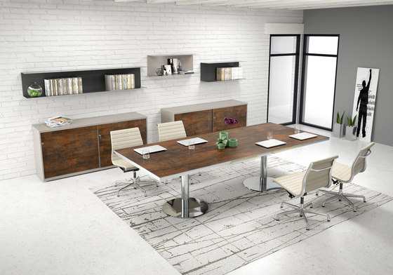 Meeting table with round bases | Contract tables | ALEA
