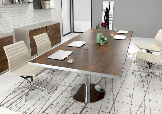 Meeting table with round bases | Contract tables | ALEA
