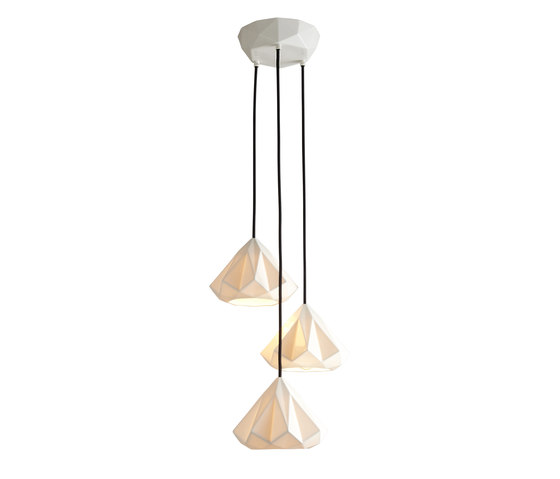 Hatton 1 Grouping of Three, Black Braided Cable | Suspended lights | Original BTC