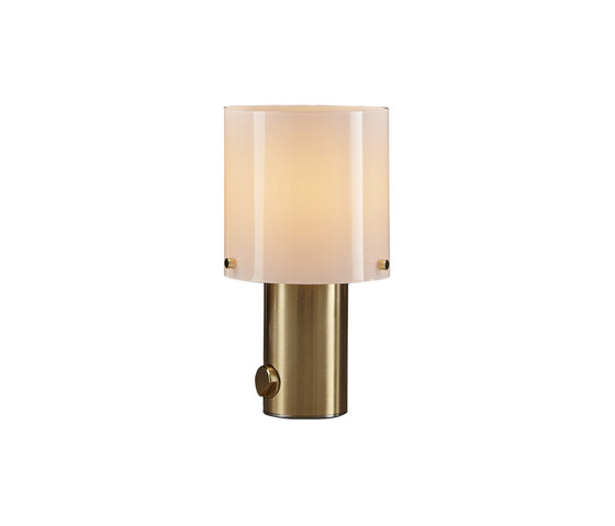 Walter Table, Brass, Size 1, Opal Glass | Luminaires de table | Original BTC