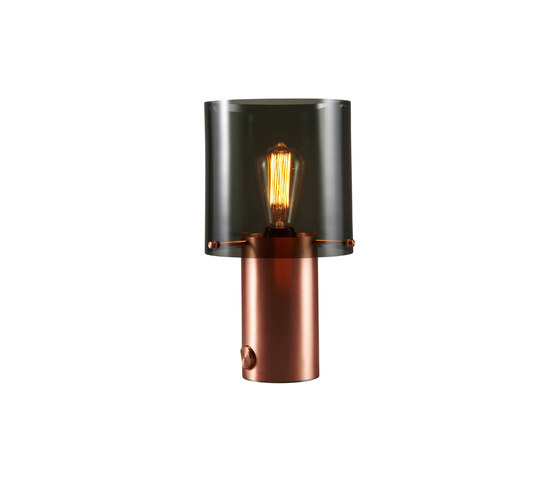Walter Table, Copper, Size 2, Anthracite Glass | Luminaires de table | Original BTC