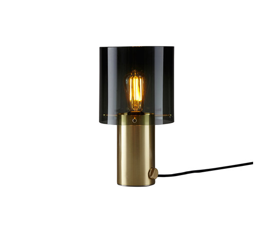 Walter Table, Brass, Size 2, Anthracite Glass | Table lights | Original BTC