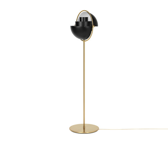 Multi-Lite Floor Lamp | Brass/Black | Lámparas de pie | GUBI