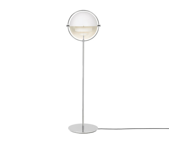 Multi-Lite Floor Lamp | Chrome/White | Lámparas de pie | GUBI