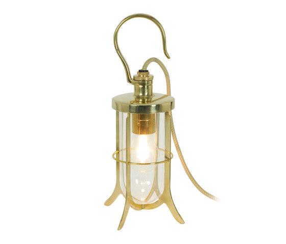Ship's Hook Light, Clear Glass, Polished Brass | Table lights | Original BTC