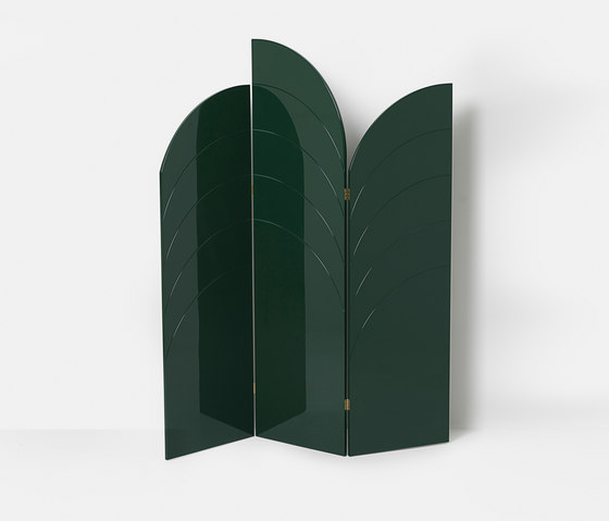Unfold Room Divider - Dark Green | Biombos | ferm LIVING