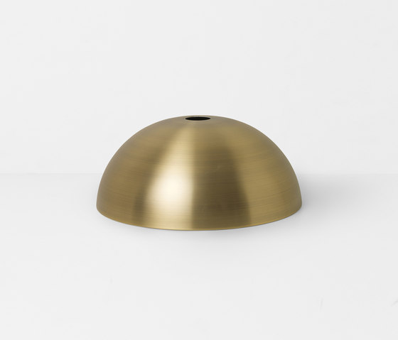 Socket Pendant High - Brass | Dome Shade - Brass | Suspensions | ferm LIVING