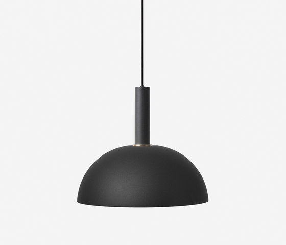 Socket Pendant High - Black | Dome Shade - Black | Lampade sospensione | ferm LIVING
