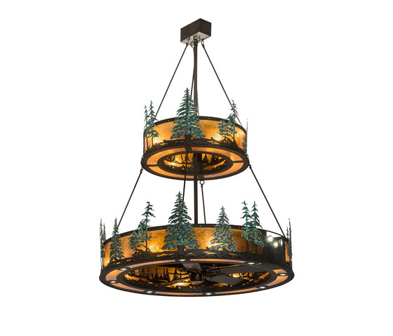 Tall Pines Two Tier Chandel-Air™ | Lámparas de suspensión | 2nd Ave Lighting
