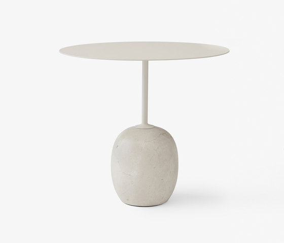 Lato LN9 Ivory white w. Crema Diva marble | Side tables | &TRADITION