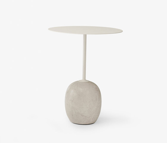 Lato LN8 Ivory white w. Crema Diva marble | Side tables | &TRADITION