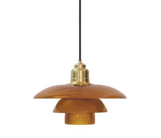 *PH 3½-3 Amber coloured Glass Pendant | Lampade sospensione | Louis Poulsen