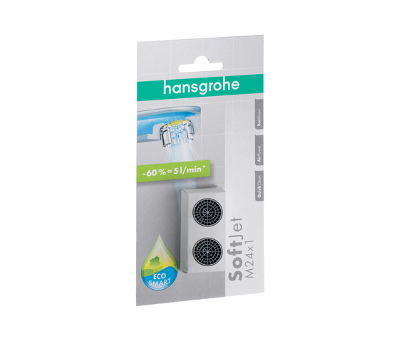 hansgrohe SoftJet Luftsprudler Set M24x1 mit Durchflussbegrenzer 5 l/min | Badarmaturen Zubehör | Hansgrohe