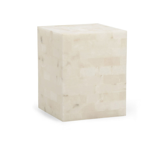 Alabaster Cube Table | Tables d'appoint | Pfeifer Studio