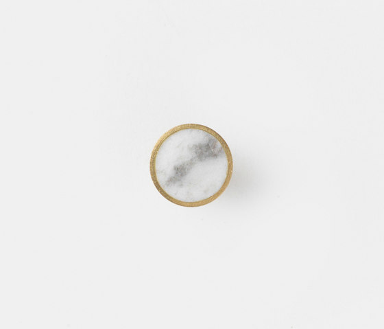 Hook - Stone - Small - White Marble | Einzelhaken | ferm LIVING
