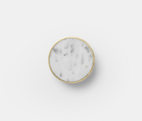 Hook - Stone - Large - White Marble | Ganchos simples | ferm LIVING
