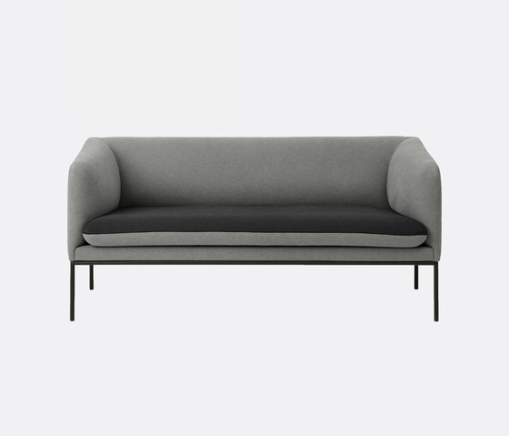 Turn Sofa 2 - Cotton - Light Grey/Dk Grey | Sofas | ferm LIVING