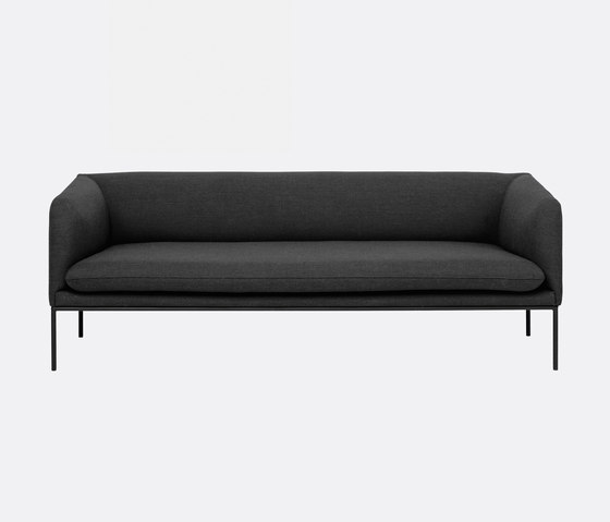 Turn Sofa 3 - Fiord - Solid Dark Grey | Sofas | ferm LIVING