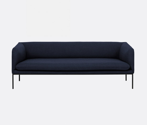 Turn Sofa 3 - Fiord - Solid Dark Blue | Sofas | ferm LIVING