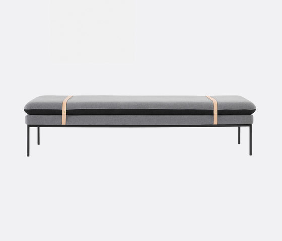 Turn Daybed - Wool - Light Grey/Dk Grey | Day beds / Lounger | ferm LIVING