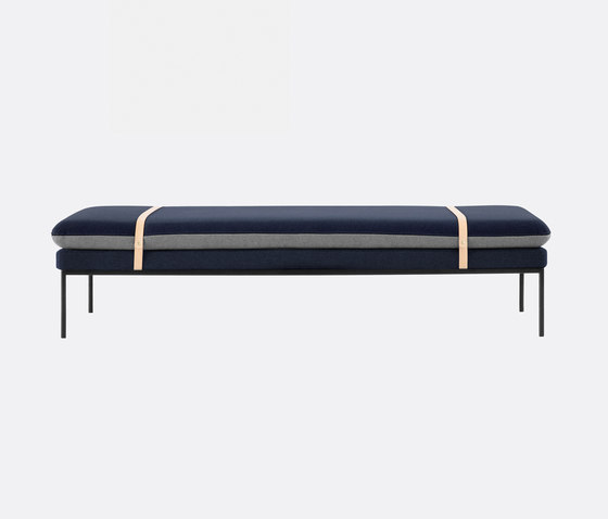 Turn Daybed - Wool - Blue/Light Grey | Day beds / Lounger | ferm LIVING