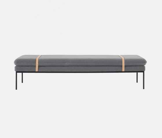Turn Daybed - Wool - Solid Light Grey | Day beds / Lounger | ferm LIVING