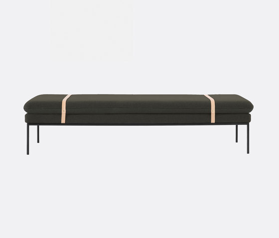 Turn Daybed - Wool - Solid Dark Green | Lits de repos / Lounger | ferm LIVING