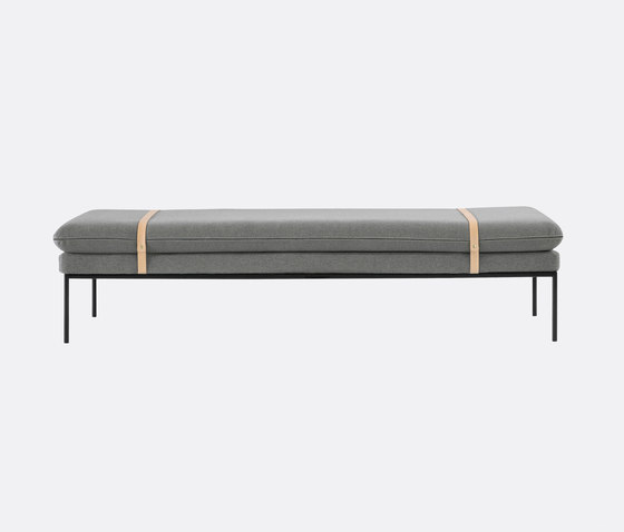 Turn Daybed - Cotton - Solid Light Grey | Day beds / Lounger | ferm LIVING
