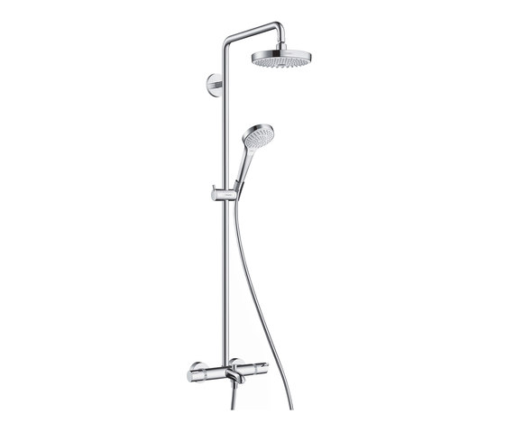 hansgrohe Croma Select S 180 2jet Showerpipe termostato visto bañera Ecostat Comfort | Grifería para duchas | Hansgrohe