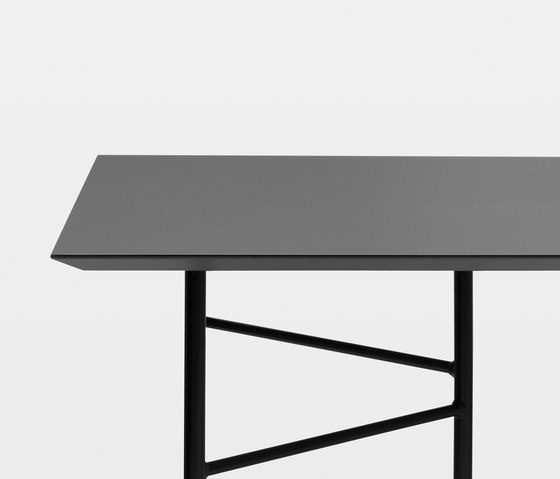 Mingle Table Top - Charcoal Linoleum - 210 cm | Linoleum panels | ferm LIVING