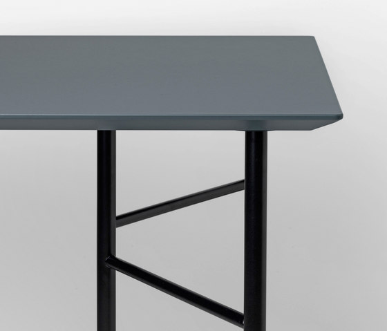 Mingle Table Top - Dusty Blue Linoleum - 135 cm | Linoleum panels | ferm LIVING